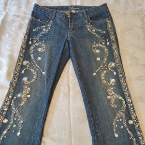 Rhinestone Bebe Jeans
